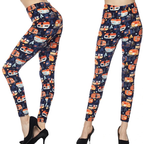 2 FOR $30 • Happy Camper Leggings for Women - Picture 3 of 8